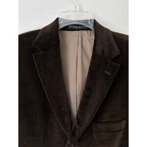 Hugo Boss Mens Blazer Sport Coat 3 Button Casual Jacket Size 46R plushy‎ Velvet
